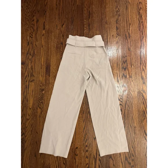 Women's Babaton Jermaine Beige Wide Leg Pants Size 4 - Picture 4 of 12
